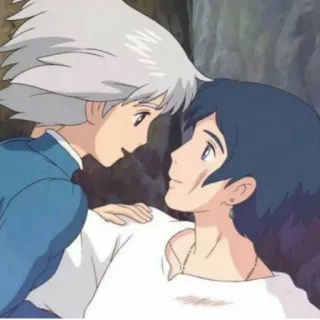😍 Howl's Moving Castle Howl, Anime, Studio Ghibli, Phim, Fantasy, Lãng mạn telegram sticker