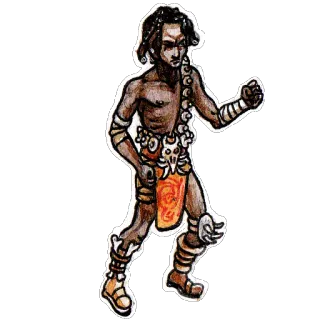 💀 Tribal, Guerrero, Africano, Luchador, Nativo telegram sticker