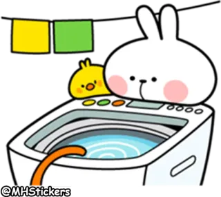 @MHStickers Spoiled Rabbit Apron telegram stickers