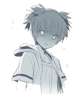 🤬 อนิเมะ, เด็กผู้ชาย, โกรธ, ภาพประกอบ, การ์ตูน telegram sticker