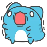 😱 stiker, imut, kartun, binatang telegram sticker