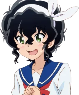 😳 Garota anime, Uniforme escolar, Desenho animado, Fofo, Animação telegram sticker