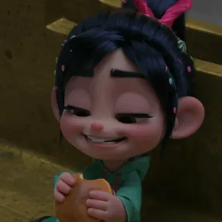 🥨 Vanellope von Schweetz Wreck-It Ralph disney, desenho animado, animado, detona ralph, vanellope, personagem, fofo whatsapp sticker