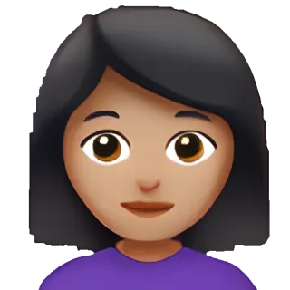 🥑 Emoji, Donna, Persona, Avatar telegram sticker