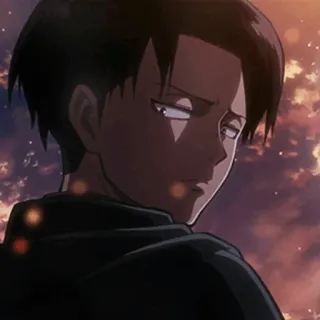 🖤 Levi Ackerman Attack on Titan Anime, Personage, Levi, Attack on Titan, Manga, Kapitein Levi telegram sticker