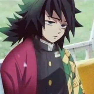 🌊 Giyu Tomioka Demon Slayer Аниме, Персонаж, Клинок, рассекающий демонов, Гию Томиока telegram sticker
