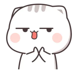 😏 cat, cute, sticker, animal whatsapp sticker