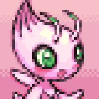 ☺️ Celebi Pokemon pokemon, celebi, fada, viagem no tempo telegram sticker