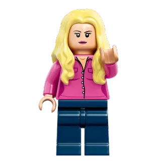 💋 Lego, Figur, Spielzeug, Minifigur, blond, Frau whatsapp sticker
