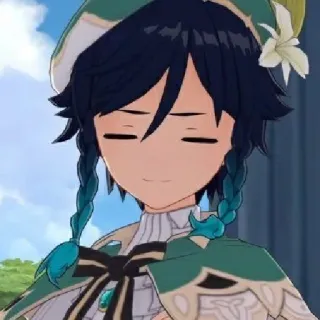 😟 Venti Genshin Impact Anime, Video game, Karakter, Venti, Genshin Impact whatsapp sticker
