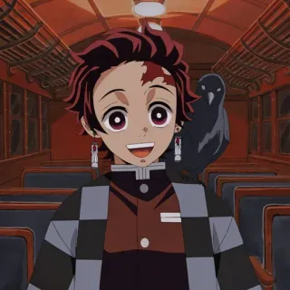 😀 Tanjiro Kamado Demon Slayer anime, demon slayer, tanjiro kamado, character, manga whatsapp sticker