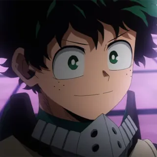 🥦 Izuku Midoriya My Hero Academia anime, manga, my hero academia, deku, izuku midoriya, hero, quirk, anime character telegram sticker