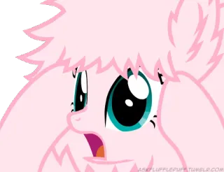 🙀 Fluffle Puff ASKFLUFFLEPUFF.TUMBLR.COM Fluffle Puff, My Little Pony, kreskówka, animowany, słodki, kucyk telegram sticker