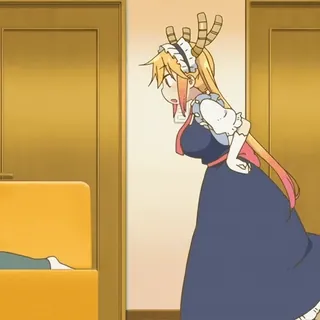 🎋 Tohru Miss Kobayashi's Dragon Maid Anime, Drache, Maid, Charakter telegram sticker