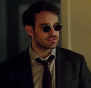 😃 Matt Murdock Daredevil Daredevil, Matt Murdock, Netflix, Charakter, Mann, Runde Sonnenbrille telegram sticker
