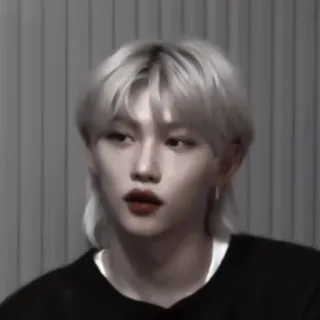 🍩 Felix kpop, idol, cantor, masculino, retrato telegram sticker