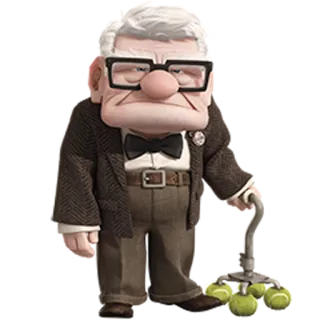 👴 Carl Fredricksen Up старик, мультфильм, Disney, Pixar, фильм, дедушка telegram sticker