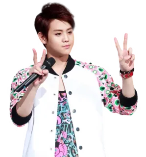✌️ kpop, singer, asian, microphone, performer, music, entertainer telegram sticker