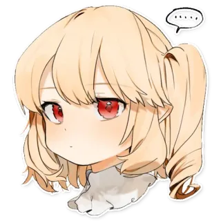 😒 OOOOO Anime, Chica, linda, Manga, Personaje, rubia, coletas telegram sticker