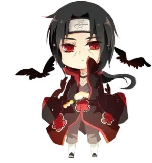 🎧 Itachi Naruto Itachi Uchiha, Naruto, Anime, Manga, Chibi, Naklejka telegram sticker