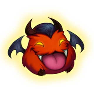 😈 demone, diavolo, mostro, cartone animato, adesivo, malvagio, divertente, carino telegram sticker