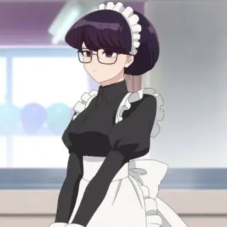 💈 Komi Shouko Komi Can't Communicate Аниме, Горничная, Милый, Манга, Коми Сан, Коми не может общаться telegram sticker