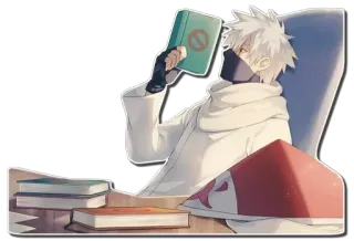 🥷 Kakashi Naruto anime, kakashi, naruto, manga, character, book telegram sticker