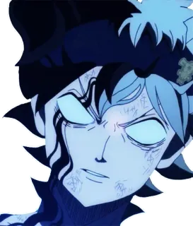 😠 Asta Black Clover 애니메이션, 마법, 판타지, 악마, 만화, 아스타, 블랙 클로버 telegram sticker