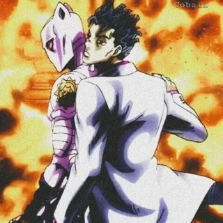 🐈 Yoshikage Kira JoJo's Bizarre Adventure Anime, Bösewicht, Killer Queen, Stand, Explosion whatsapp sticker
