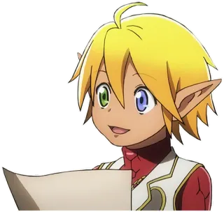 😀 Aura Bella Fiora Overlord anime, elf, overlord, aura bella fiora telegram sticker