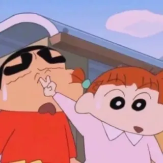 🤭 Shin-chan Crayon Shin-chan Dessin animé, Anime, Personnage, Enfant, Geste déplacé, Crayon Shin-chan telegram sticker