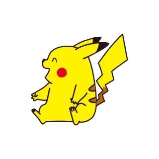 😂 Pikachu Pokemon Pikachu, Pokémon, Desenho animado, Animal, Fofo, Elétrico, Amarelo telegram sticker