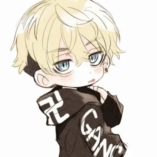 💕 GANG Anime, Manga, Personaje, Sudadera con capucha telegram sticker