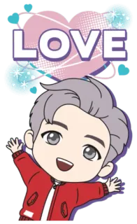 ❤️ LOVE love, heart, sparkles, cartoon, positive telegram sticker