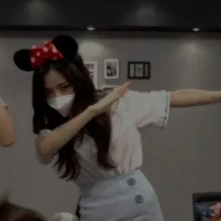 😎 dab, orang, masker, Minnie Mouse, pita whatsapp sticker