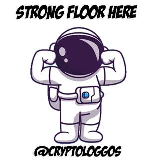⭐️ STRONG FLOOR HERE
@CRYPTOLOGGOS นักบินอวกาศ, คริปโต, มีม, แข็งแรง, พื้น, โลโก้คริปโต telegram sticker