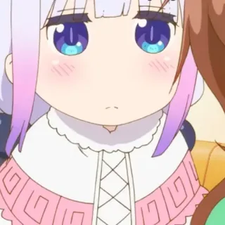 🦋 Kanna Kamui Miss Kobayashi's Dragon Maid Аниме, Канна, Дракон, Каваий telegram sticker
