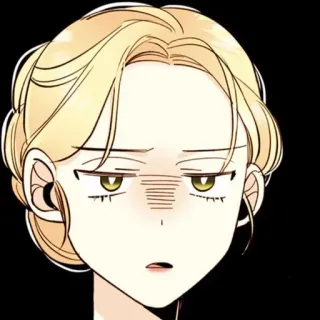 ➖ cartoon, woman, illustration, character, blonde, person telegram sticker