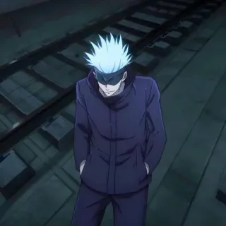 👮‍♀️ Gojo Satoru Jujutsu Kaisen anime, manga, character, gojo satoru, jujutsu kaisen telegram sticker