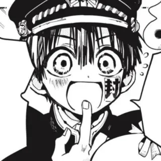 📎 Hanako-kun Toilet-bound Hanako-kun 封 Anime, Mangá, Hanako-kun, Toilet-Bound Hanako-kun, Japonês, Sobrenatural whatsapp sticker