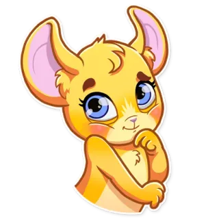 😊 desenho animado, animal, fofo, rato, roedor, adesivo, ilustração telegram sticker