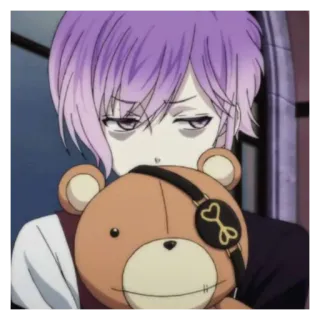 🎀 Laito Sakamaki Diabolik Lovers Anime, Vampir, Boneka beruang, Diabolik Lovers, Laito Sakamaki, Bishonen telegram sticker