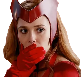😟 Scarlet Witch marvel, scarlet witch, wandavision, super-héros, elizabeth olsen, magie telegram sticker