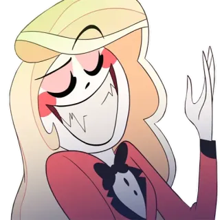 😁 Charlie Morningstar Hazbin Hotel hazbin hotel, charlie, morningstar, kartun telegram sticker