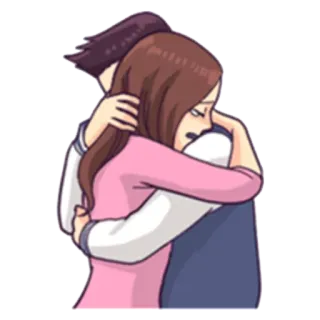 😭 abbraccio, coppia, amore, relazione, emozioni telegram sticker