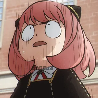 😵‍💫 Anya Forger Spy x Family anime, Spy x Family, Anya, Anya Forger, carino, spaventato, scioccato telegram sticker