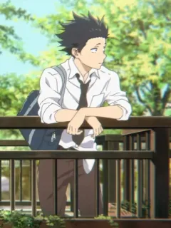 🕊 Shoya Ishida A Silent Voice Anime, Postać, Chłopak, Uczeń, A Silent Voice telegram sticker