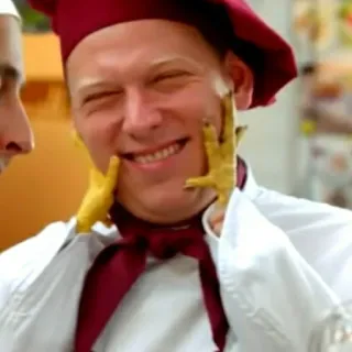 😊 chef, cucina, ristorante, cibo, zampe di gallina telegram sticker