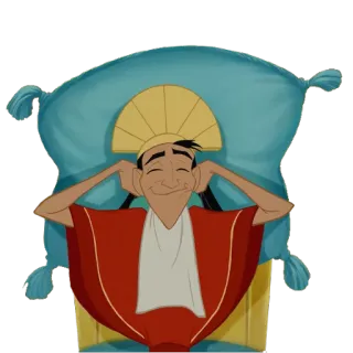 😴 Kuzco The Emperor's New Groove Kuzco, Disney, A Nova Onda do Imperador, animação, personagem telegram sticker