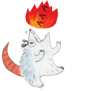 😡 AAA opos, naklejka, AAA, żebranie, zwierzę telegram sticker